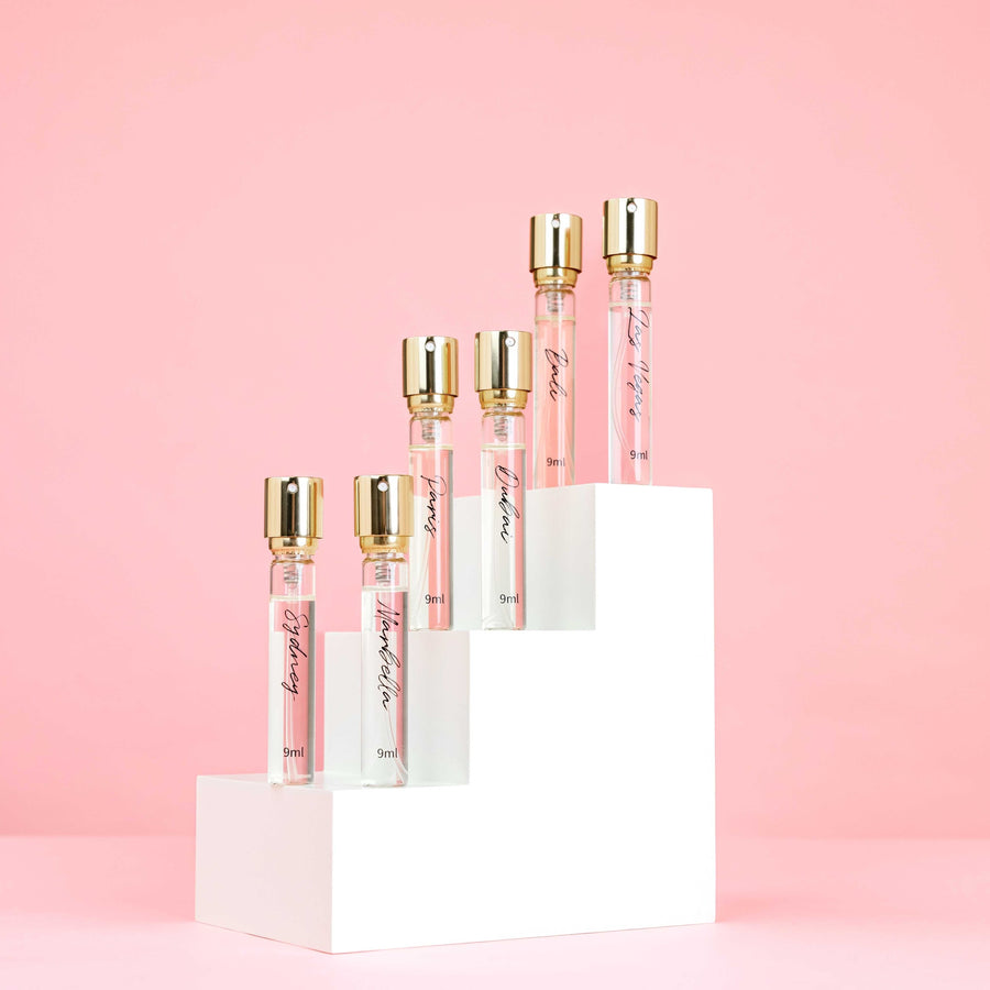 Wanderlust: Luxury 6-Piece Designer Inspired Fragrance Gift Set with Holder